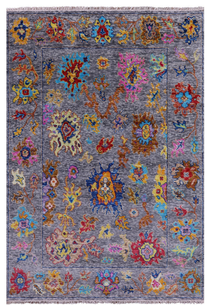 6' 2" X 9' 0" Turkish Oushak Handmade Wool Rug - Q14841