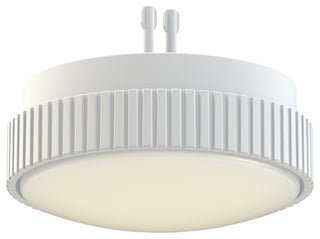 Kute Ceiling Fan Knurled CCT Select LED Light Kit White