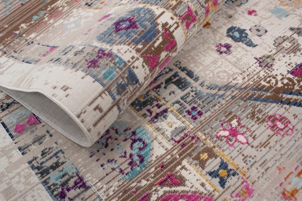 Noori Rug Low-Pile Greg Ivory/Pink Rug