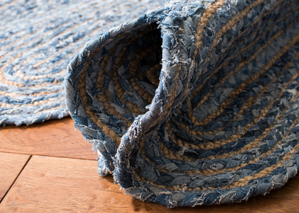 Safavieh Cape Cod Collection CAP208 Rug, Blue/Natural, 8'x10'