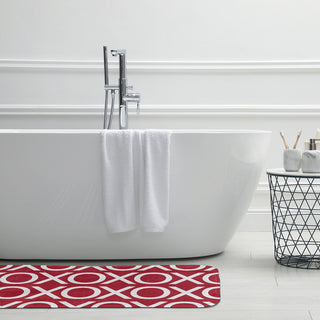 34" x 21" Hugs and Kisses Bathmat, Brick