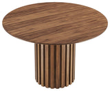 Senja 47" Round Dining Table, Walnut