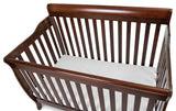 Baby Mile Eve 4-in-1 Convertible Crib With Guardrail, Espresso