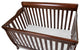 Baby Mile Eve 4-in-1 Convertible Crib With Guardrail, Espresso