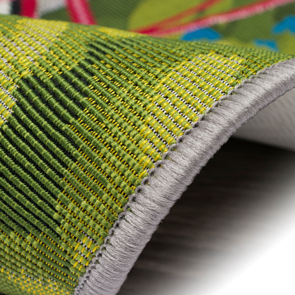 Esencia Summer Ride Indoor/Outdoor Mat Blue 2'x2'10"