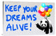 "Keep your dreams alive!" Canvas by Masterfunk Collective, 36x24"
