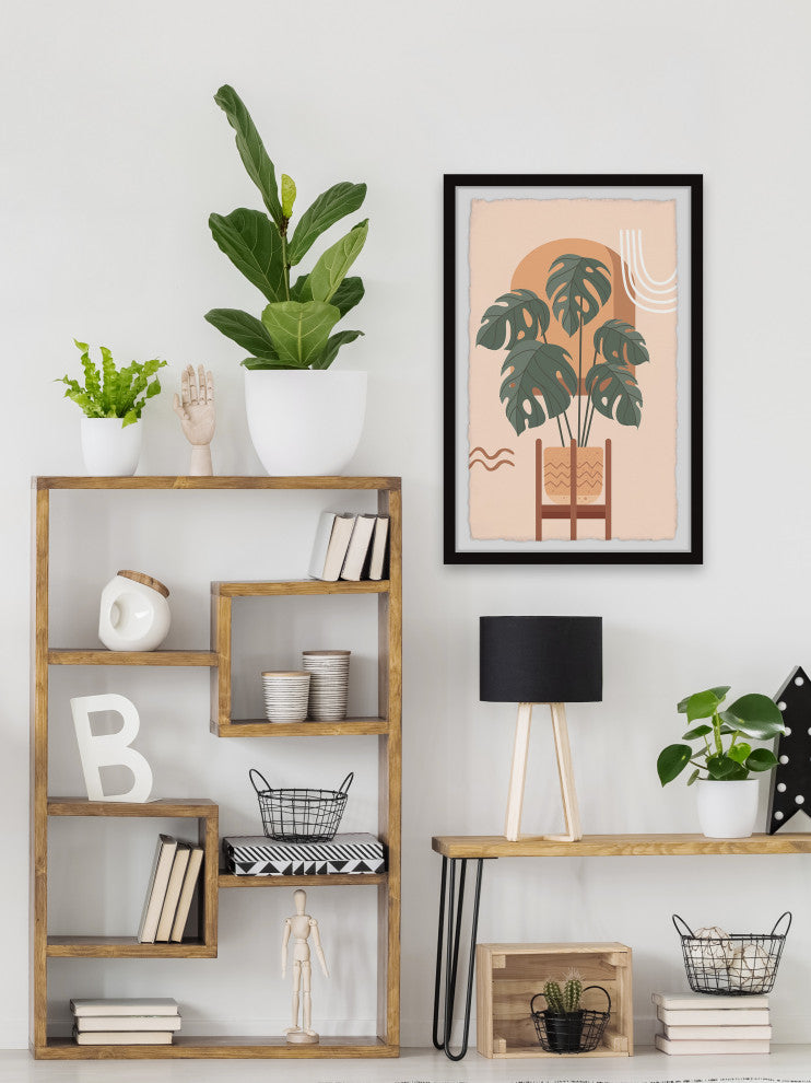 "Plant Connection" Framed Painting Print, 16x24