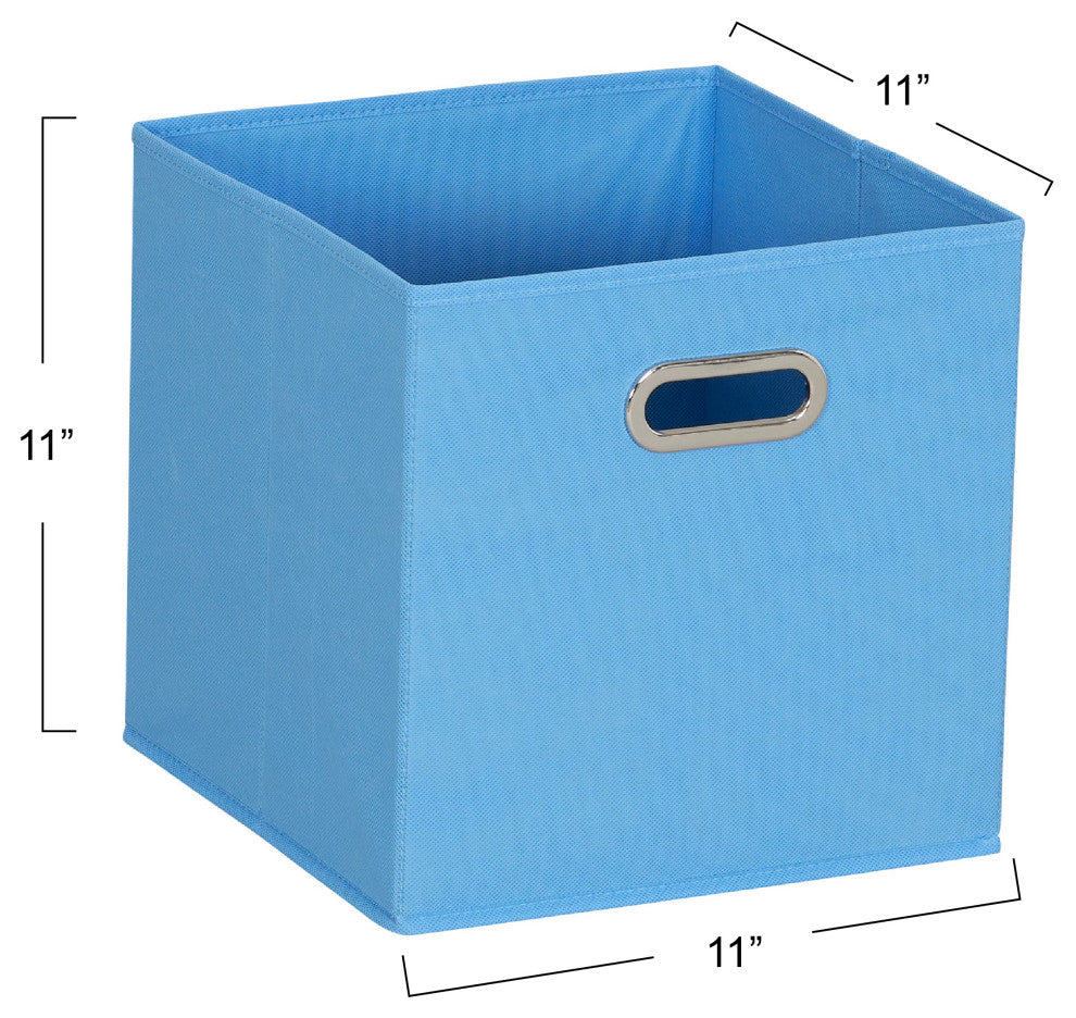 6 ct Open Fabric Cube Storage Bins