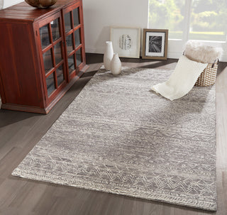 Momeni Mallorca Hand Hooked Wool Gray Area Rug 8'x10'