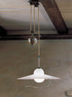 Country Line 1828 Pendant, Graphite And Silver, Satin White and Blue