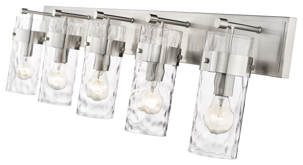 Zlite 3035-5V-BN 5-Light Vanity, Clear