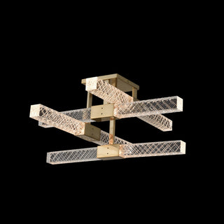 Apollo 25x10" 8-Light Modern, Brushed Champagne Gold