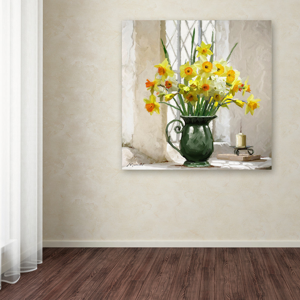 The Macneil Studio 'Daffodils' Canvas Art, 14"x14"