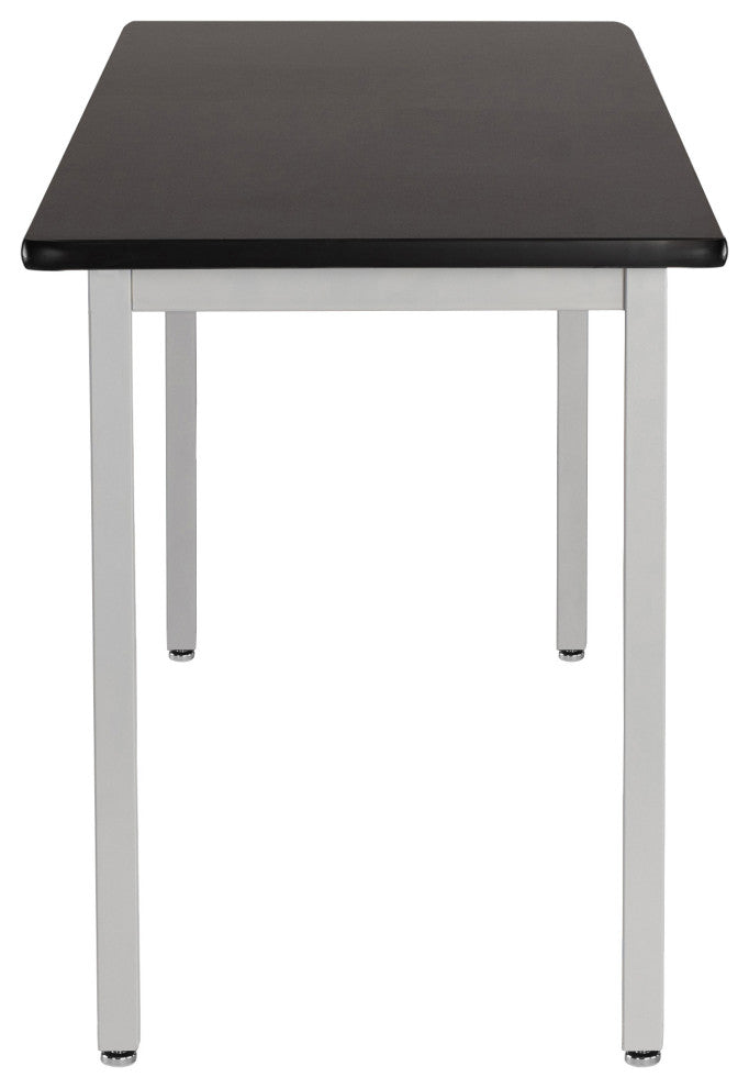NPS Steel Fixed Height Science Lab Table, 24 X 54 X 30, HPL Top, Grey