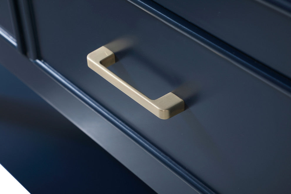 Skylar 48" Single Bathroom Vanity, Blue, With Backsplash