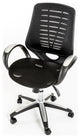 HomeRoots 41" Black Plastic and Steel Office Chair