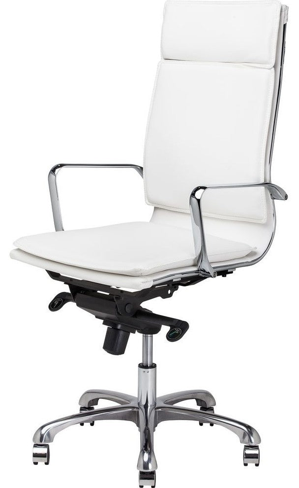 Nuevo Living Carlo High Back Office Chair, White