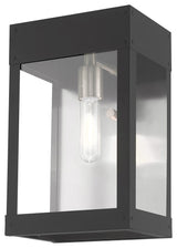 Contemporary Outdoor Wall Lantern, Scandinavian Gray