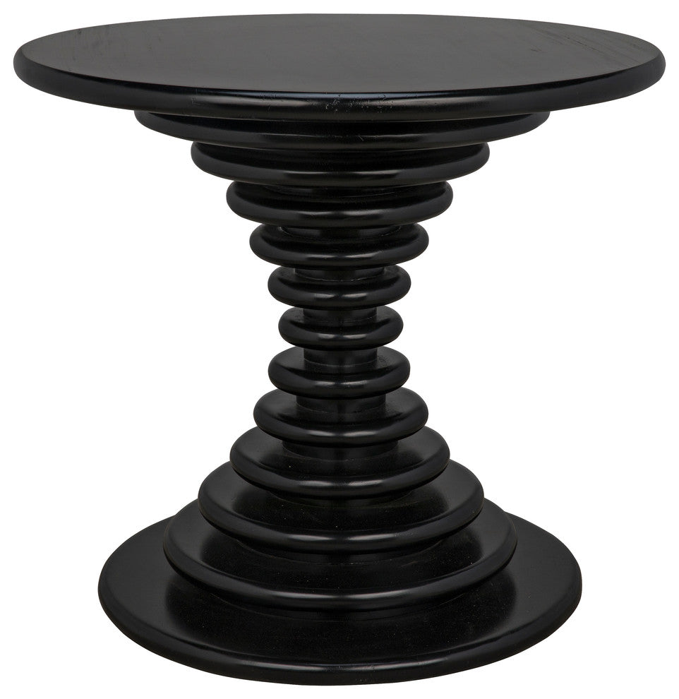 Scheiben Side Table, Hand Rubbed Black
