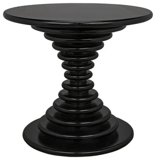 Scheiben Side Table, Hand Rubbed Black
