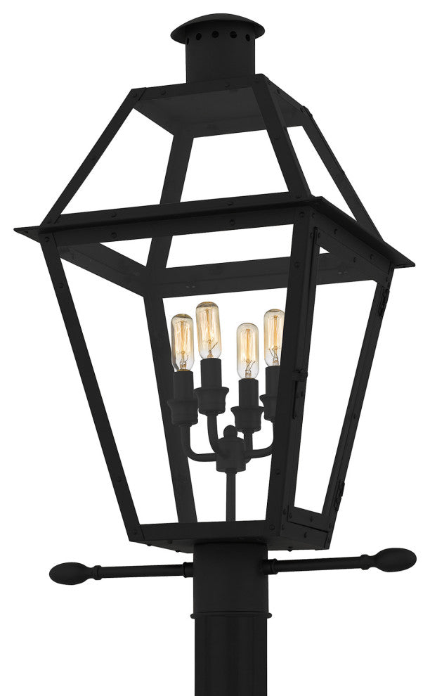 Quoizel RO9014 Rue De Royal 4 Light 26" Tall Outdoor Single Head - Earth Black