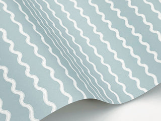 Rickrack Light Blue Wallpaper