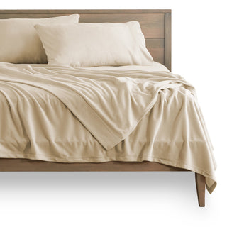Bare Home Polar Fleece Sheet Set, Sand, Queen