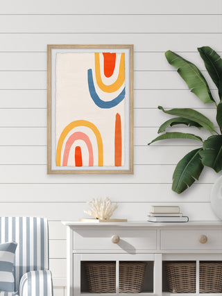 "Curved Edge" Framed Painting Print, 8x12