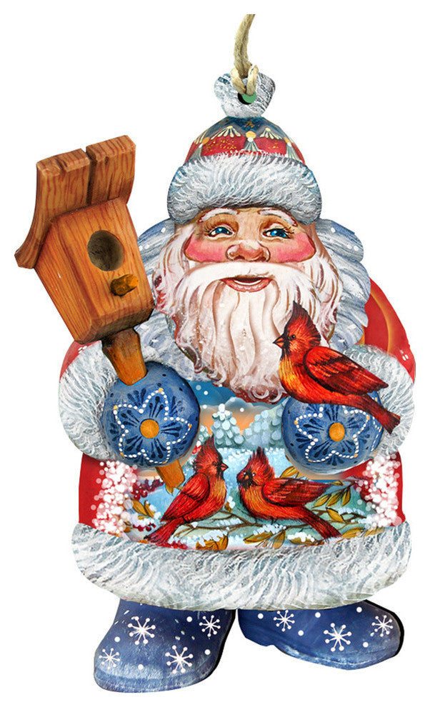 Welcome Home Birdie Santa Scenic, Decorative Ornament