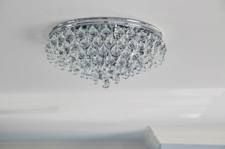 Calypso 6-Light Ceiling Mount, Polished Chrome Finish