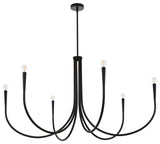 Home Living 55" Chandelier, Black