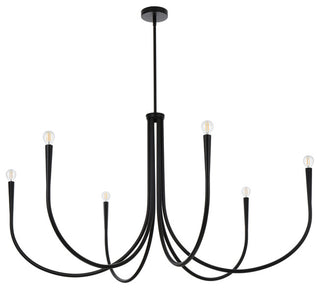 Home Living 55" Chandelier, Black