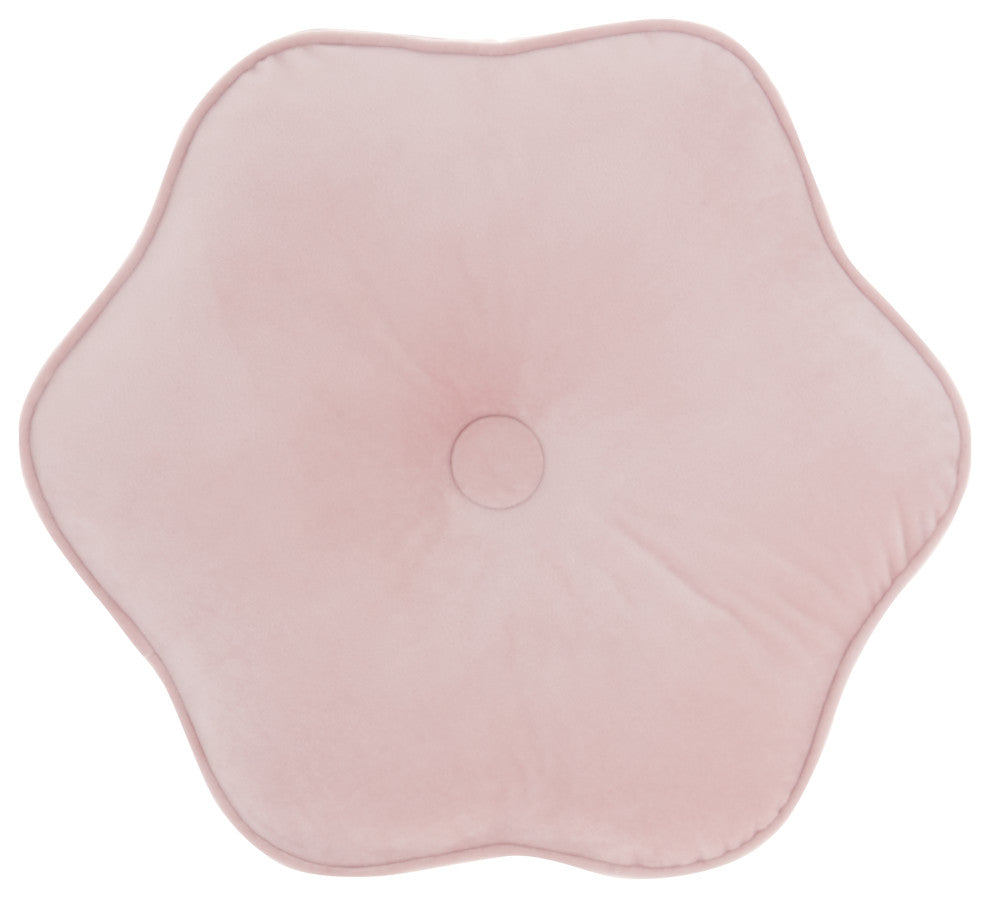 Mina Victory QY068 Throw Pillow, Blush, 16" x 16"Round