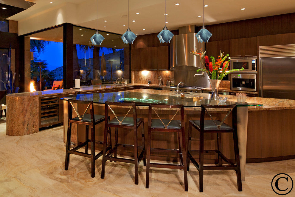 Jezebel Radiance Flame Track Light, Small, Sky Blue