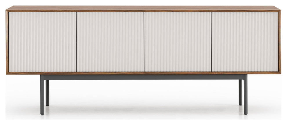 Calais Sideboard in Walnut and Matte Chateau Gray