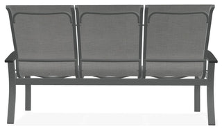 Belle Isle Sling 3-Seat Outdoor Sofa, Alloy/Graphite