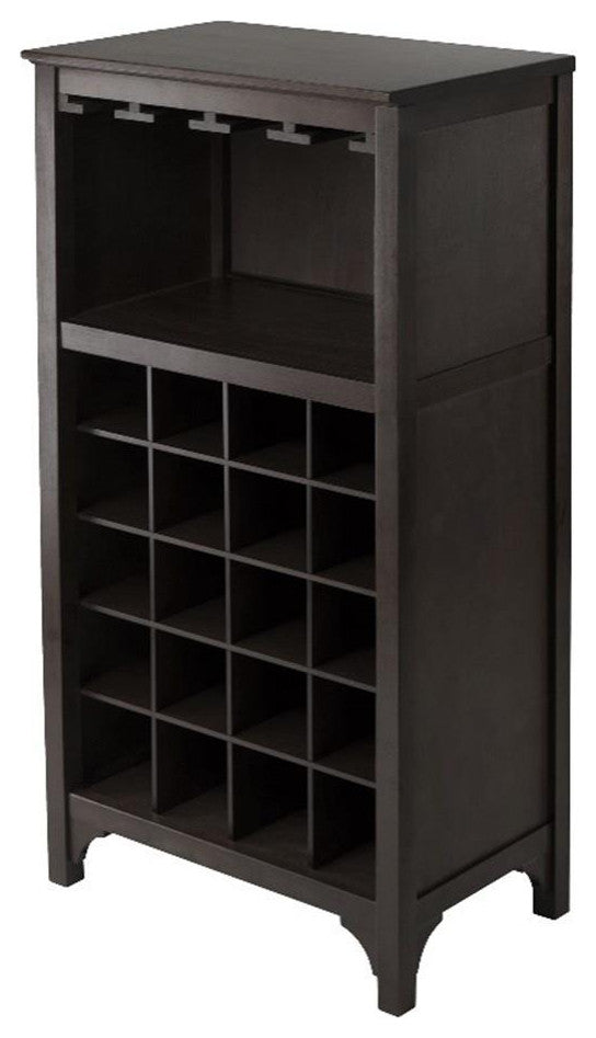 Ancona Modular Wine Cabinet With Glass Rack And 20-Bottle
