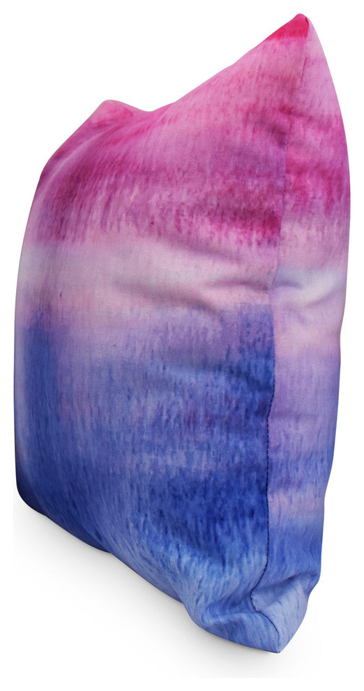 26" Painted Sunset Multi Color Stripe Print Decorative Throw Pillow