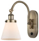 Cone Sconce, Antique Brass, Matte White, Matte White