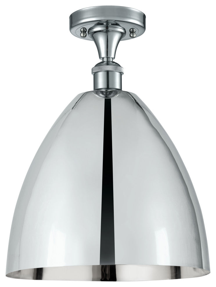 Ballston Dome Semi-Flush Mount, Polished Chrome, Polished Chrome