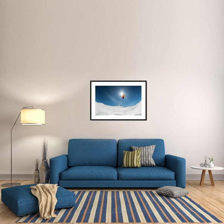 "Backcountry Kicker Locals Only" Framed Digital Print by Eric Verbiest, 44x31"
