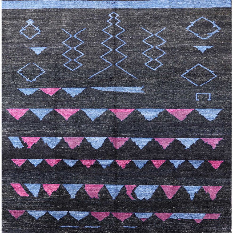 Ahgly Company Indoor Square Mid-Century Modern Area Rugs, 3' Square