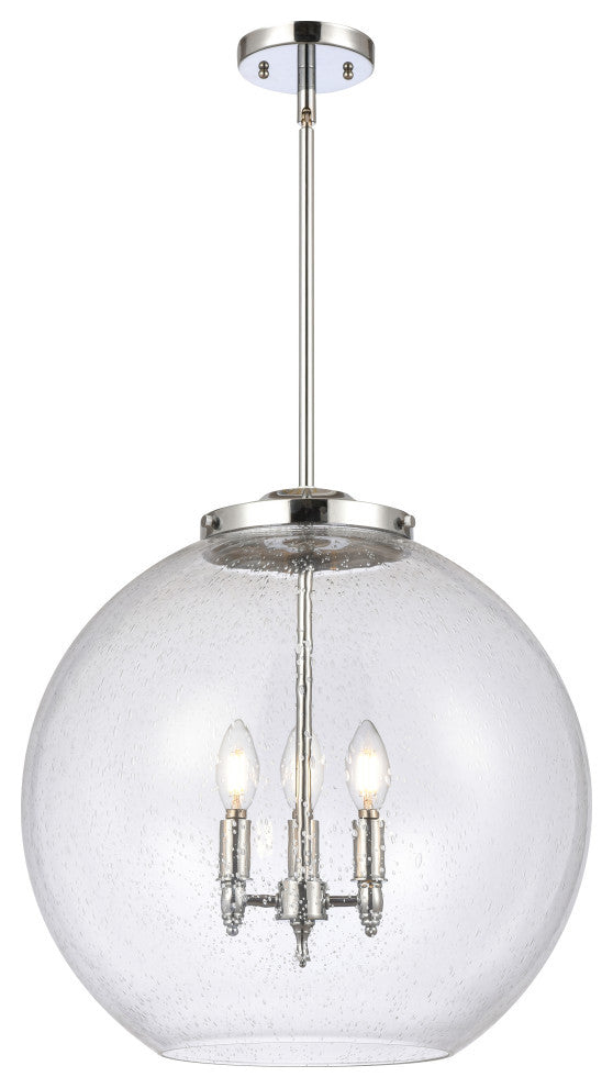 Athens Pendant, Polished Chrome, Seedy, Seedy