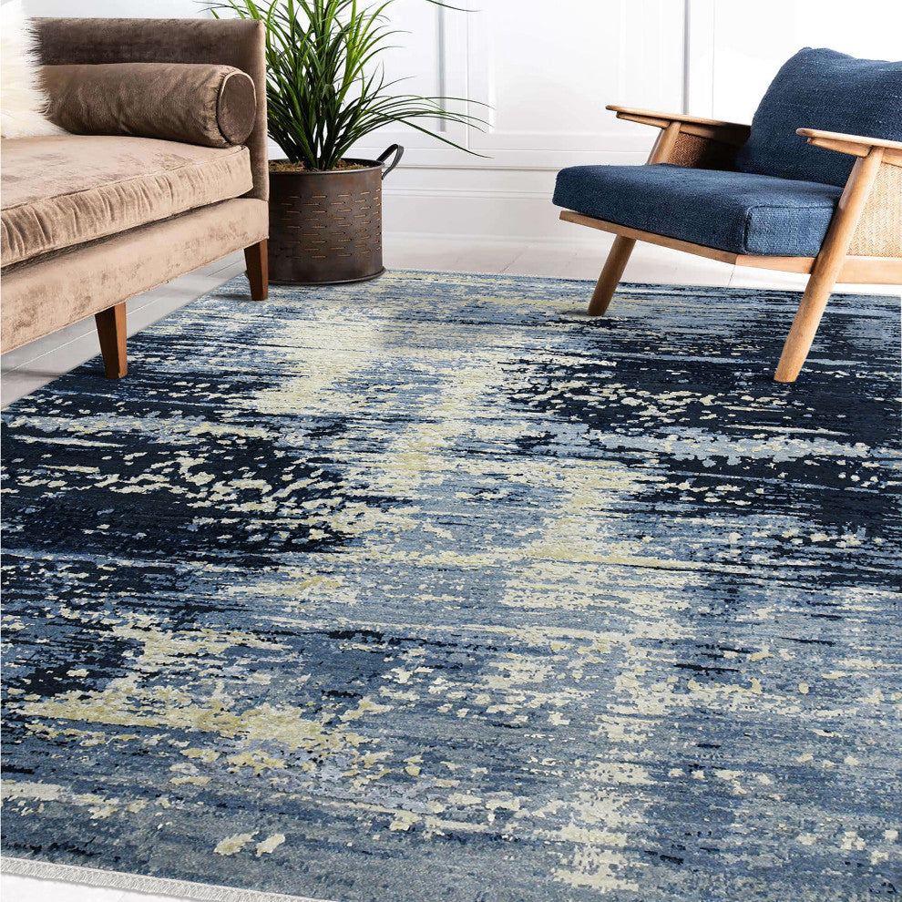 Hermitage Alyanna Area Rug Blue, 9' X 12'