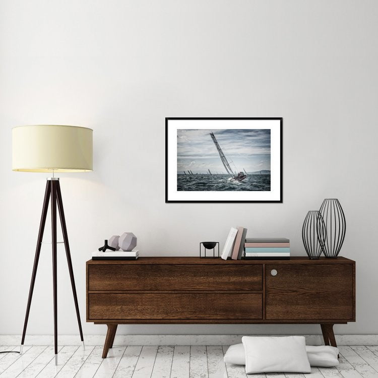 "Le Retour" Framed Digital Print by Jose Fangueiro, 38"x28"