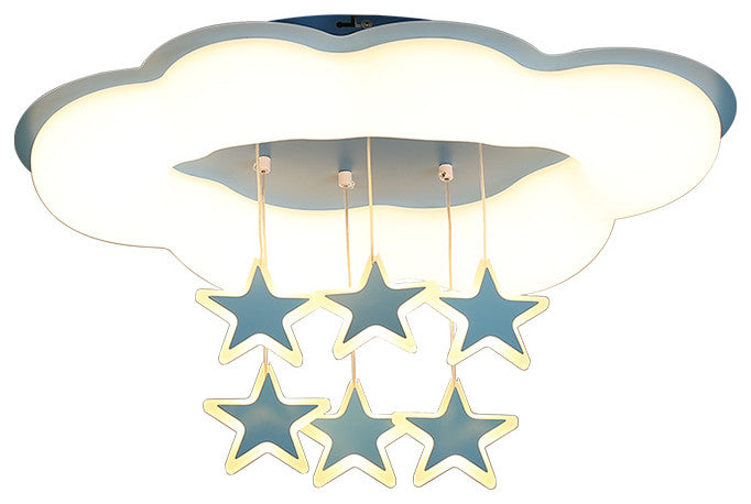 Saint-Nicolas | Creative LED Chandelier for kids room, Pink