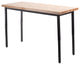 NPS Heavy Duty Height Adjustable Steel Table, 30 X 72, Butcherblock Top