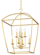 Bryant 8-Light Large Pendant Gold Leaf Finish