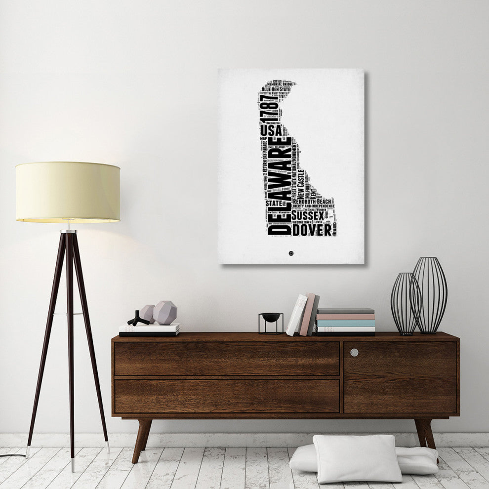 "Delaware Word Cloud 2" Fine Art Print