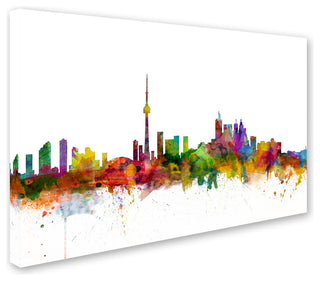 'Toronto, Canada Skyline' Canvas Art by Michael Tompsett